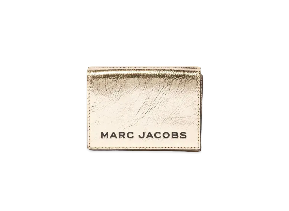 MARC JACOBS The Metallic Trifold Wallet "Gold"