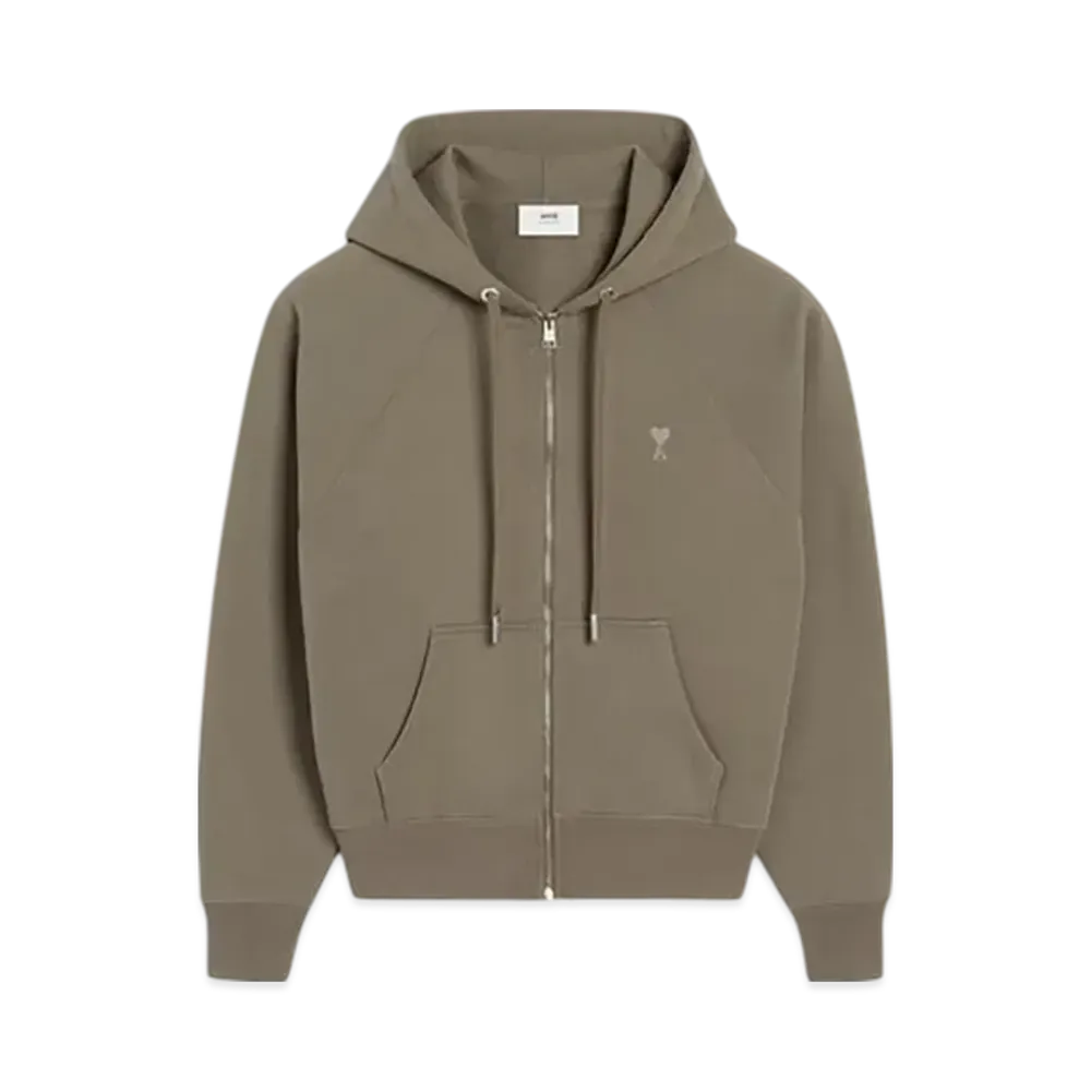 AMI PARIS Ami de Coeur Hoodie "Smoke Grey"