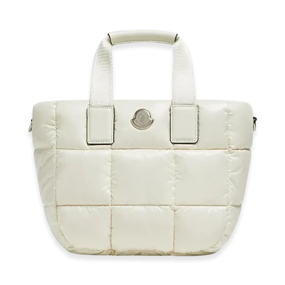 MONCLER Caradoc Mini Tote Bag "White"
