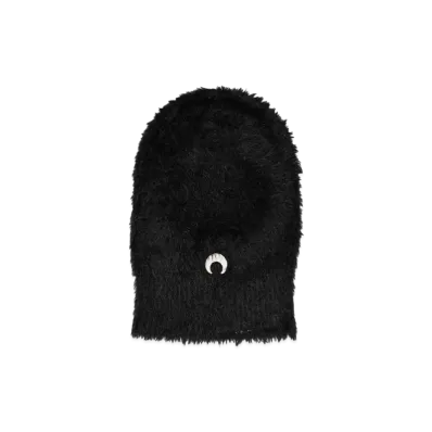 Marine serre WILD PUFFY KNIT BALACLAVA "BLACK"
