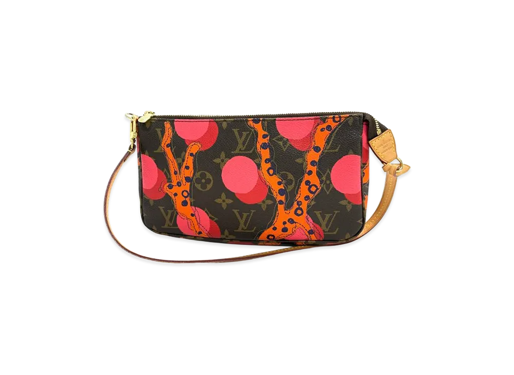 Louis Vuitton Pochette Accessoires Monogram Ramages "Brown/Orange/Pink"
