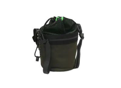 Bottega Veneta Paper Feel Nylon Bucket Messenger Bag "Khaki Green"