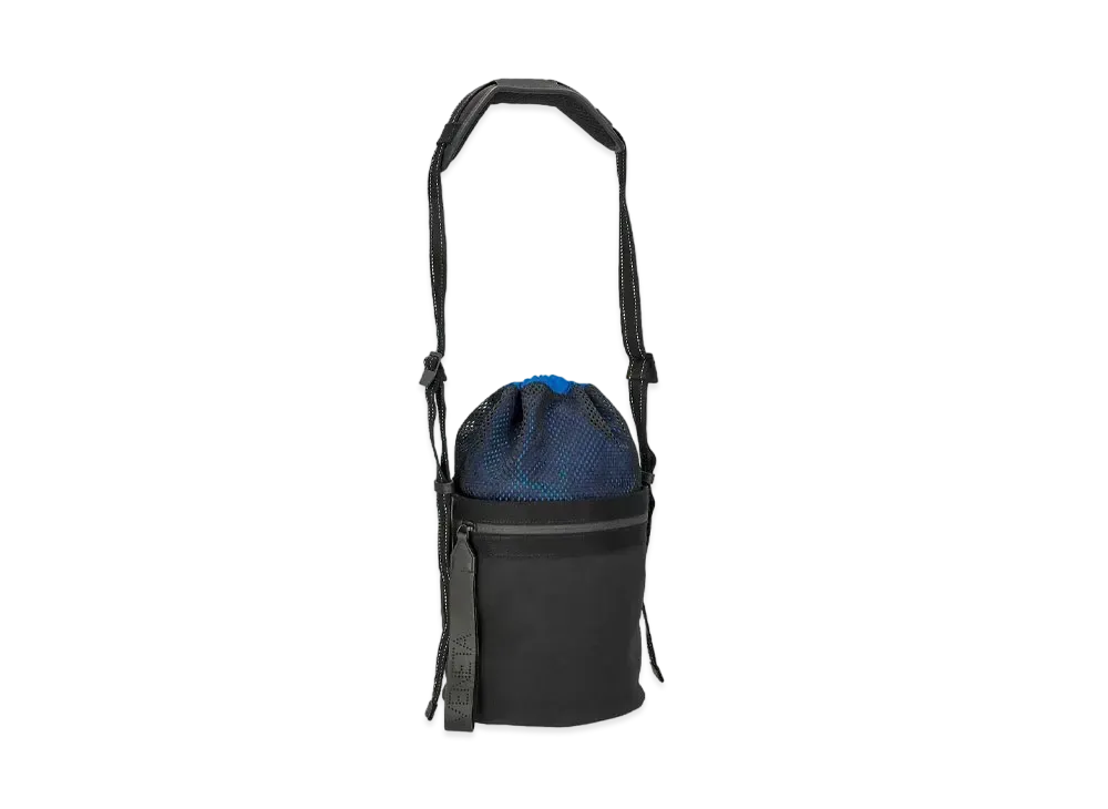 Bottega Veneta Paper Feel Nylon Bucket Messenger Bag "Black"