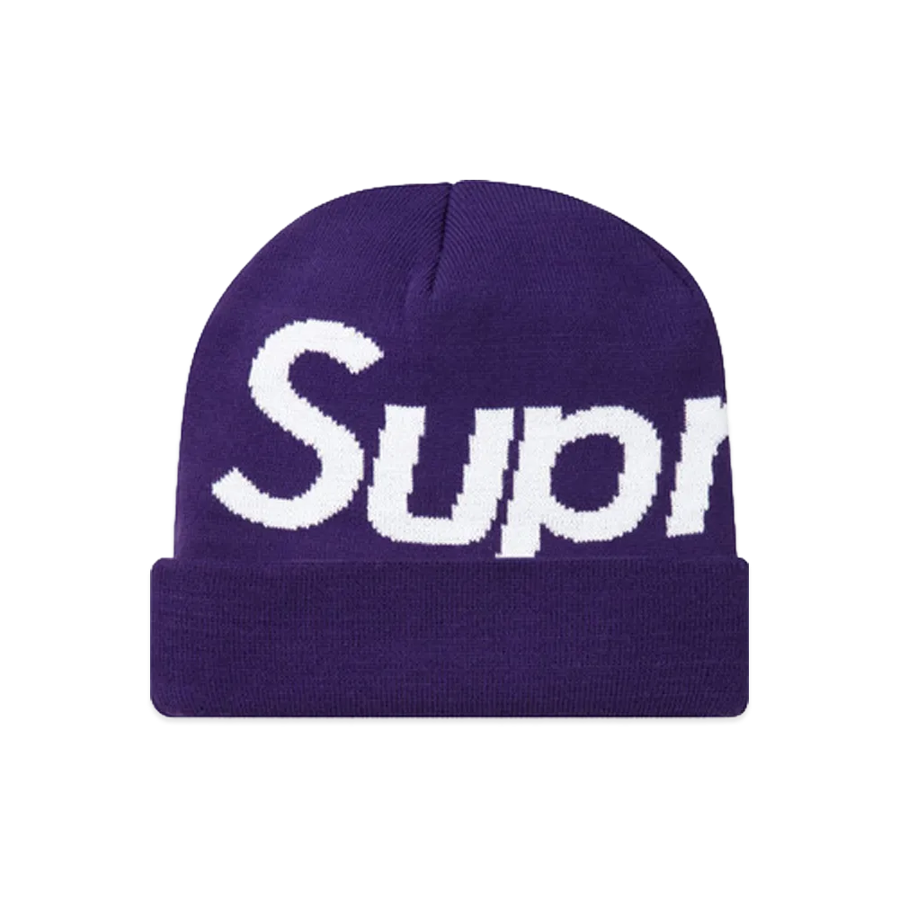 Supreme Big Logo Beanie (11FW) "Purple"