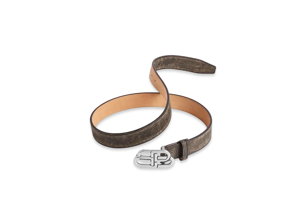 BALENCIAGA BB Large Belt "Brown"
