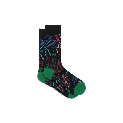 Paul Smith Chicory Leaves Casual Socks "Black"