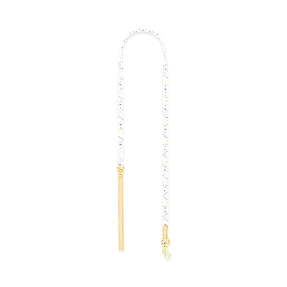 Louis Vuitton x Takashi Murakami Monogram Multicolor Dog Leash MM "Blanc"