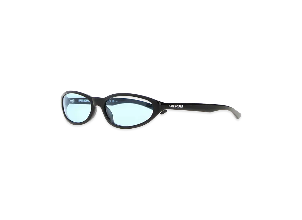 BALENCIAGA Women's Acetate Neo Sunglasses "Blue/Black"