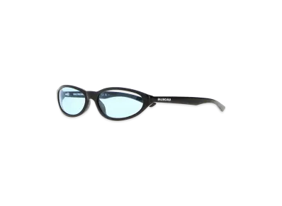 BALENCIAGA Women's Acetate Neo Sunglasses "Blue/Black"