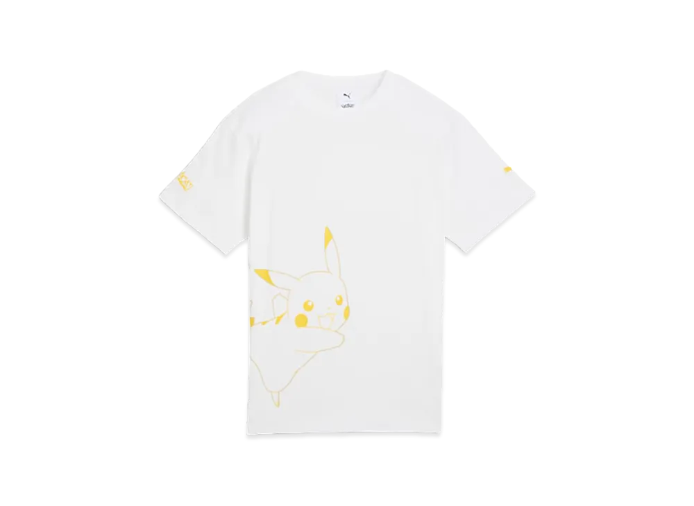 PUMA x Pokemon Kids Relaxed Graphic S/S Tee "PUMA White"