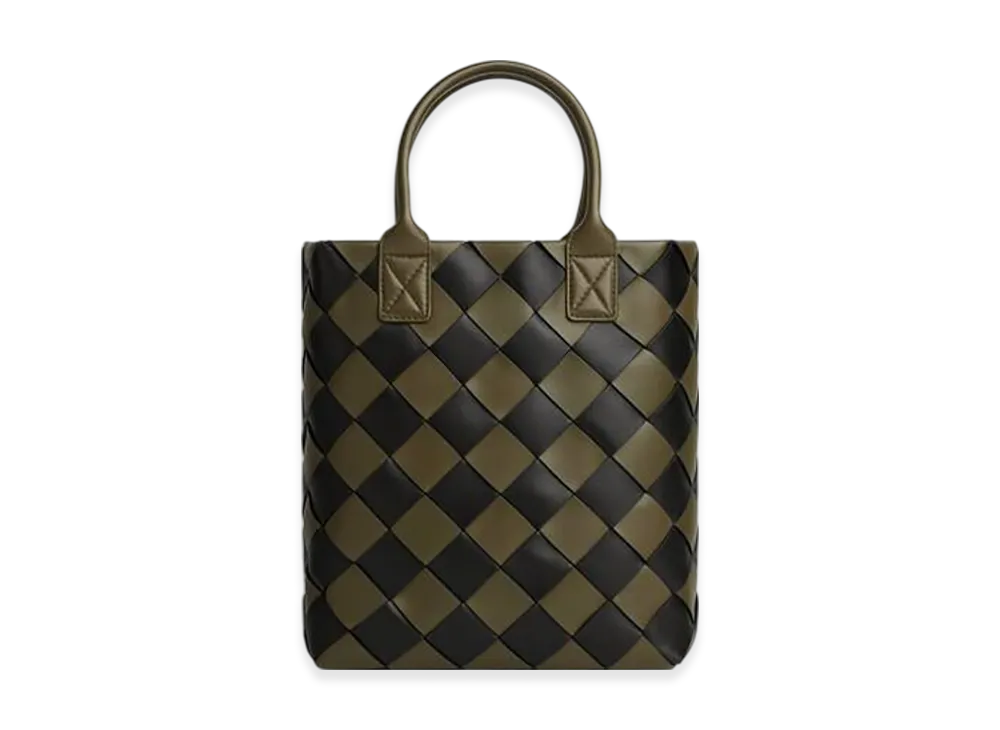 Bottega Veneta Maxi Intreccio Tote "Mustard/Black"