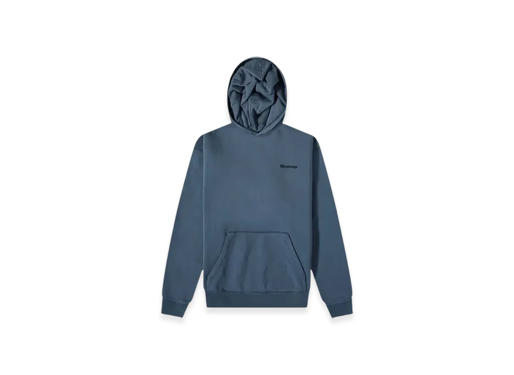 BALENCIAGA BB Corp Hoodie "Blue"