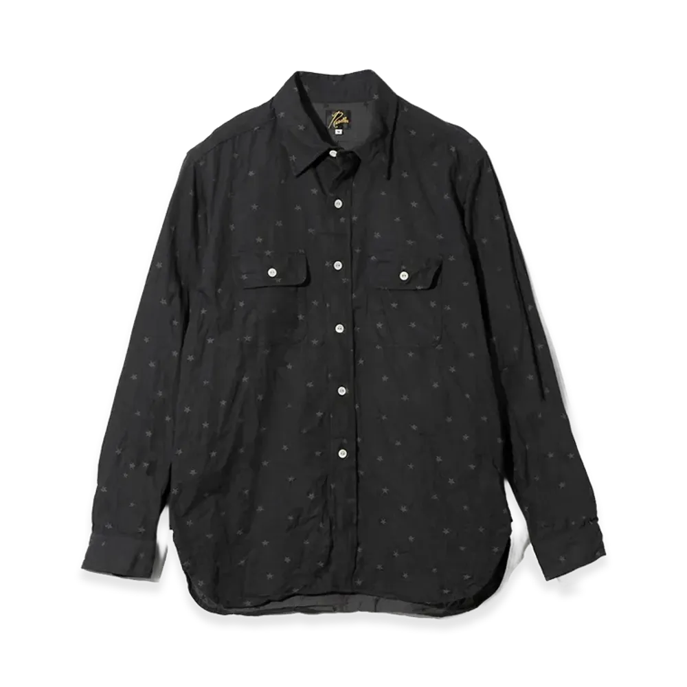 NEEDLES Work Shirt - 8oz Denim Jacquard "Indigo"