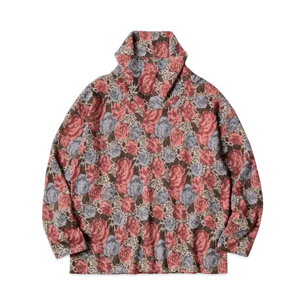 KAPITAL Gobelin Baggy High Neck Long Tee "Pink"