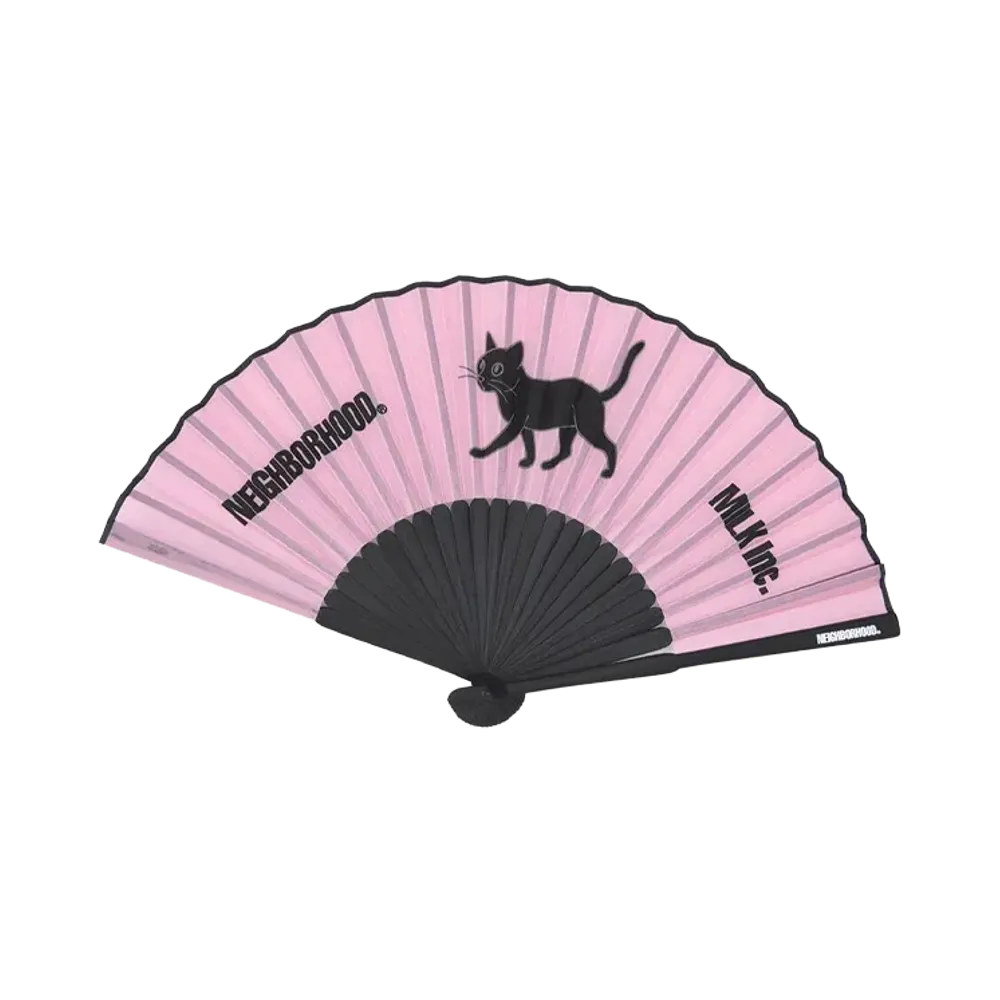 NEIGHBORHOOD x MILK BOY Folding Fan "Pink"