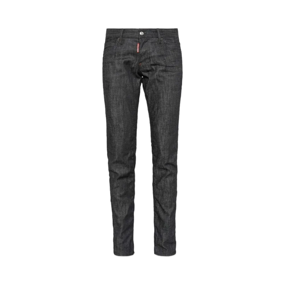 Dsquared2 Black Rince Wash Slim Jeans "Black"