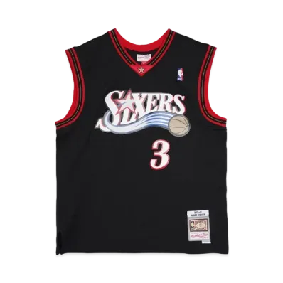 Mitchell&Ness NBA SWINGMAN ROAD JERSEY 76ERS 00 ALLEN IVERSON "BLACK"