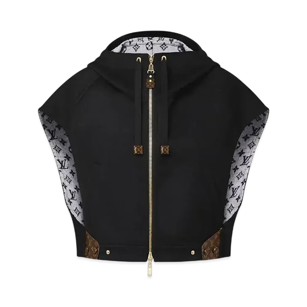 Louis Vuitton Women's Double Face Open-Arm Jacket "Noir"