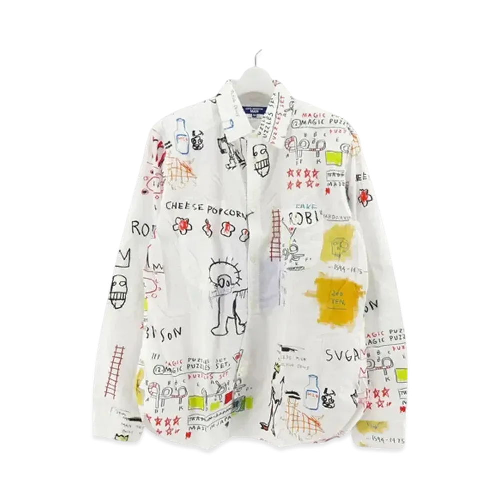 JUNYA WATANABE Cotton Broadprint Shirt Jean-Michel Basquiat "Multi"