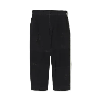 UNDERCOVER Cotton Twill Switching Pants "Black"