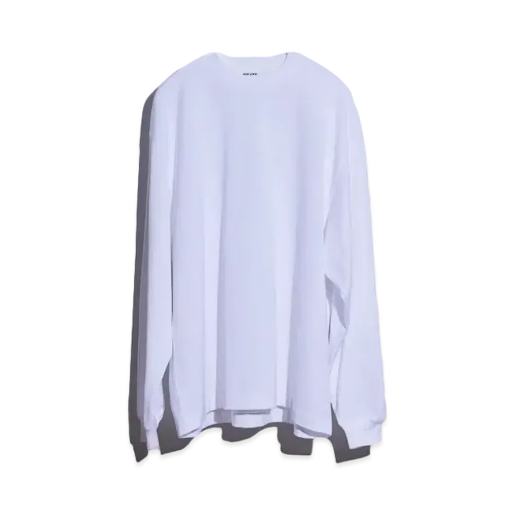 Everyone Cotton Long Sleeve T-Shirt "White"