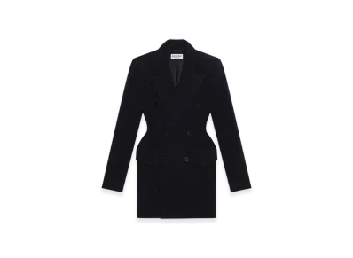 BALENCIAGA Women's Hourglass Blazer "Dark Blue"