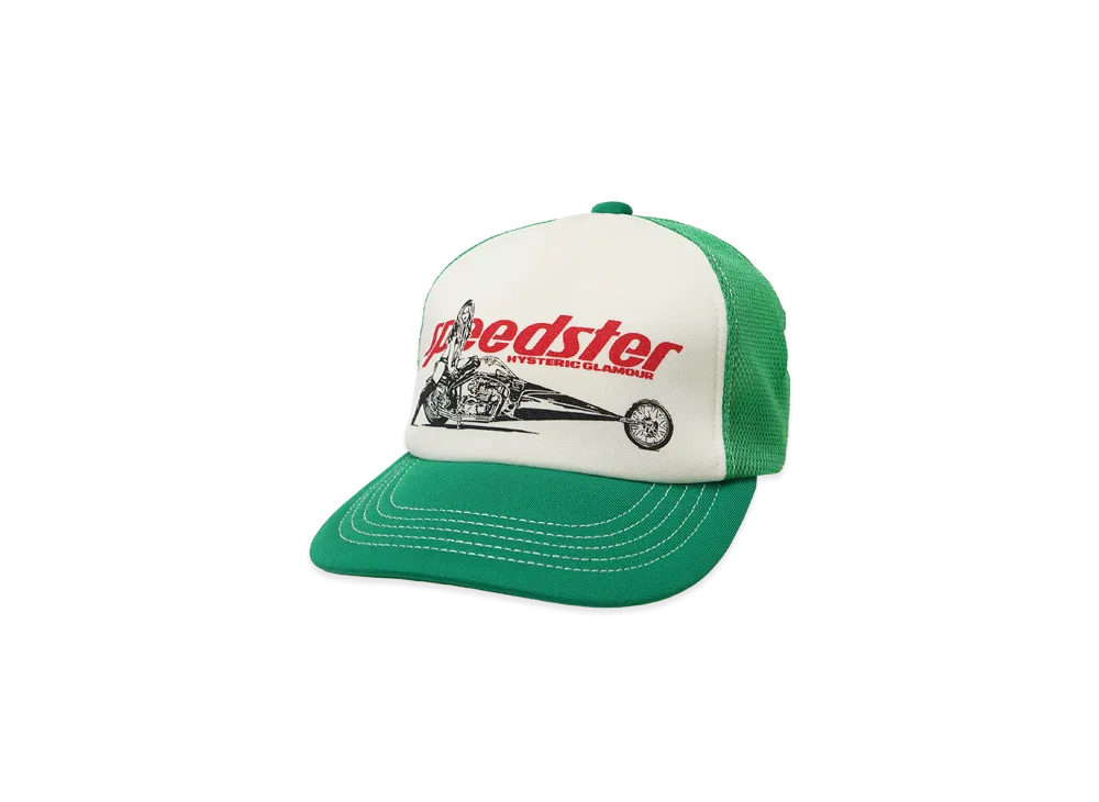 HYSTERIC GLAMOUR Speedster Mesh Cap "Green"