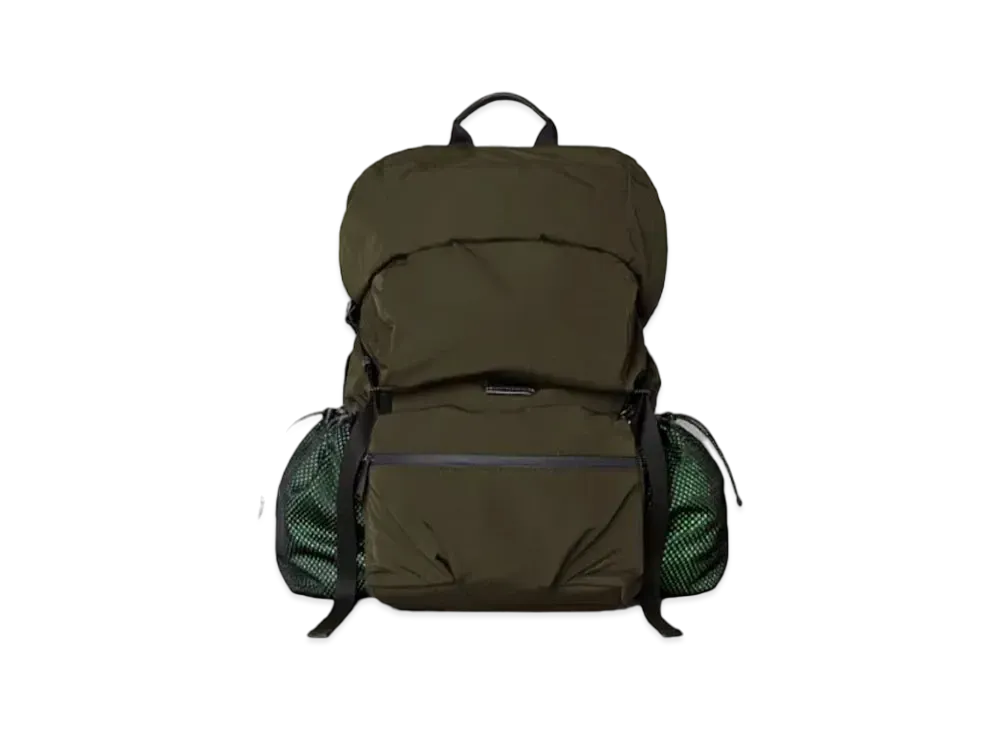 Bottega Veneta Medium Paperly Nylon Backpack "Khaki"