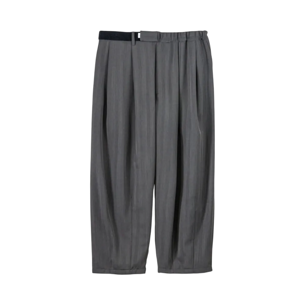 Graphpaper Is-Ness For Gp Vintage Graphpaper Wool Balloon Chef Pants "Grey"
