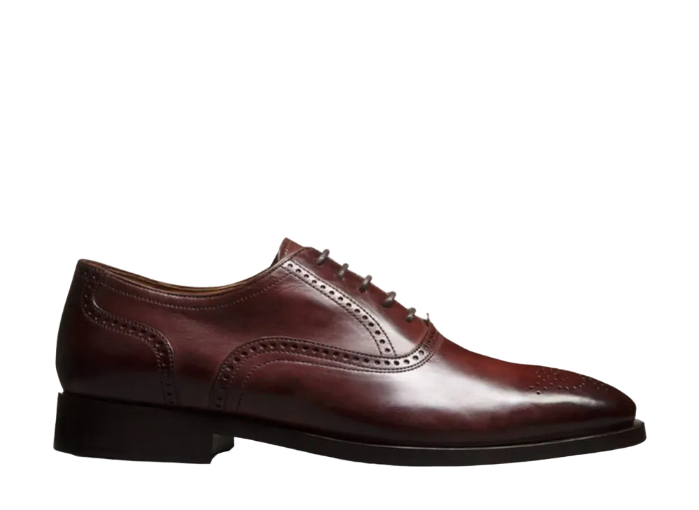 Allen Edmonds Siena Medallion Oxford Dress Shoe "Burgundy" 5719 D