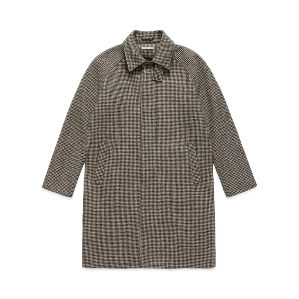 JJJJound Relaxed Wool Jacket "Brown Houndstooth"