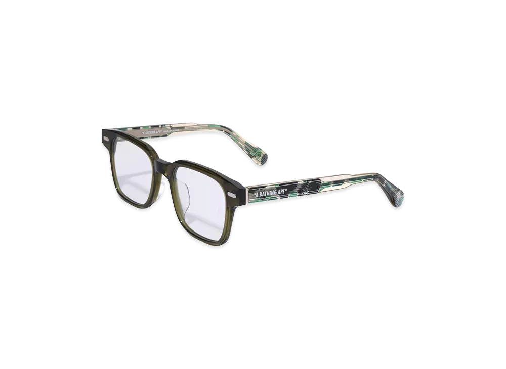 A BATHING APE Optical Frame #12 "Olivedrab"
