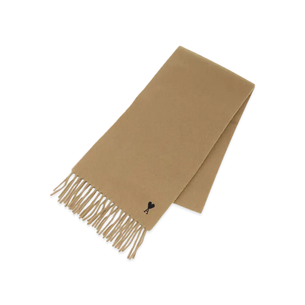AMI PARIS Alexandre Mattiussi Alpaca Scarf "Camel"