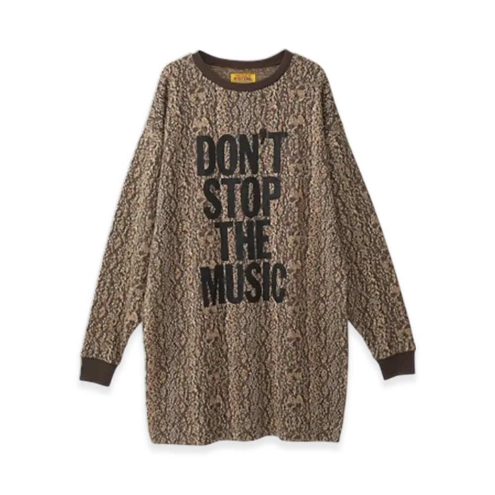 HYSTERIC GLAMOUR Don't Stop The Music One Piece "Brown"