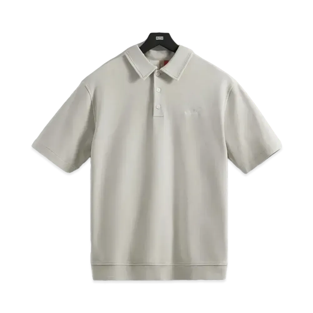 Kith Crystal Washed Graham Polo "Chalk"