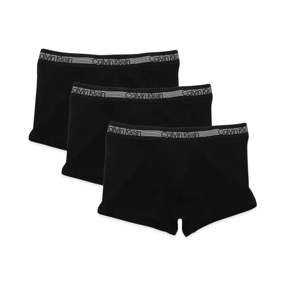 Calvin Klein Logo Cotton Stretch Boxer Shorts Set of 3 "Black"