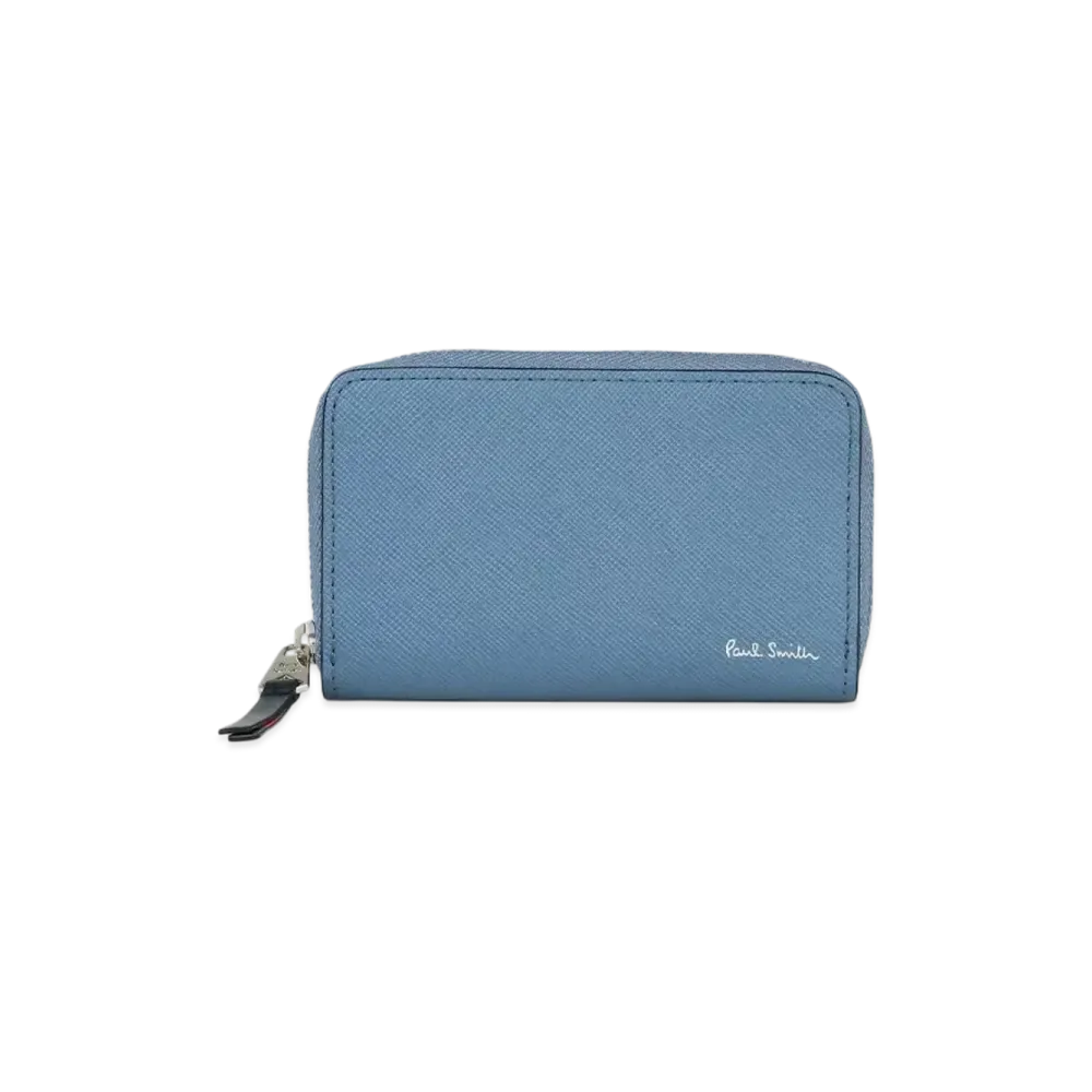 Paul Smith Bright Stripe Puller Card / Coin Case "LightBlue"