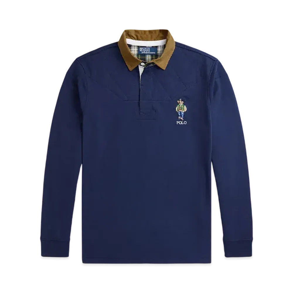 Polo Ralph Lauren Classic Fit Polo Bear Jersey Rugby Shirt "Navy"