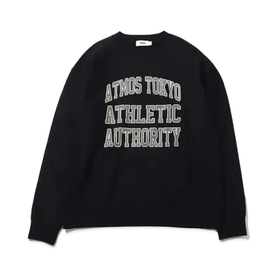atmos College Logo Sweat Crewneck "Black"