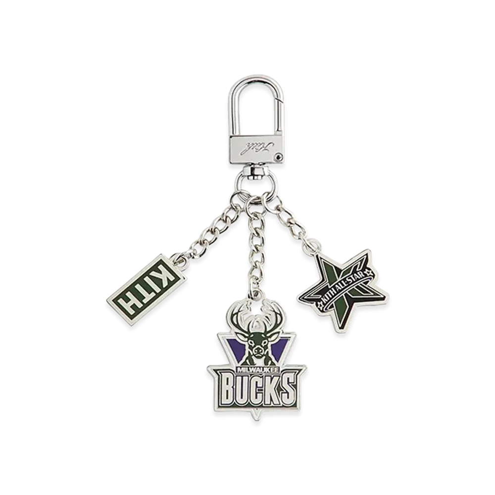 Kith x NBA All-Star Milwaukee Bucks Keychain "Silver"