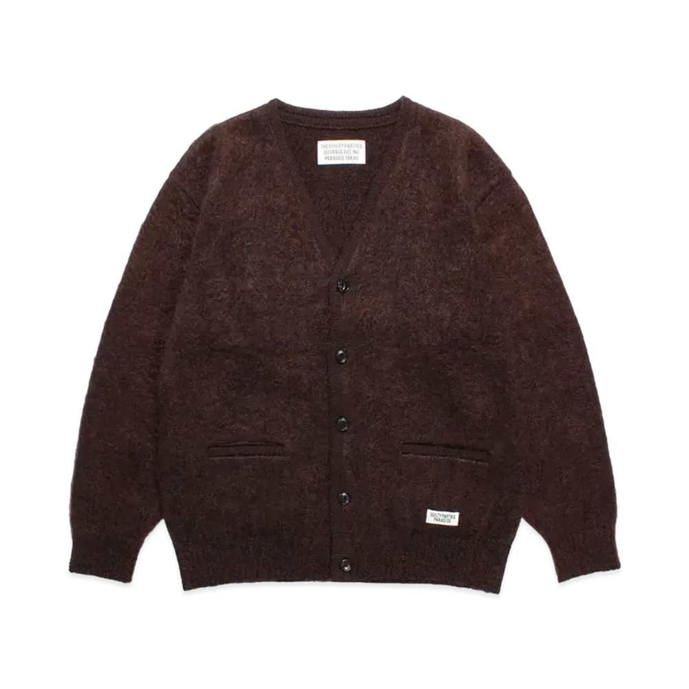 WACKO MARIA Marble Mohair Knit Cardigan "Brown"