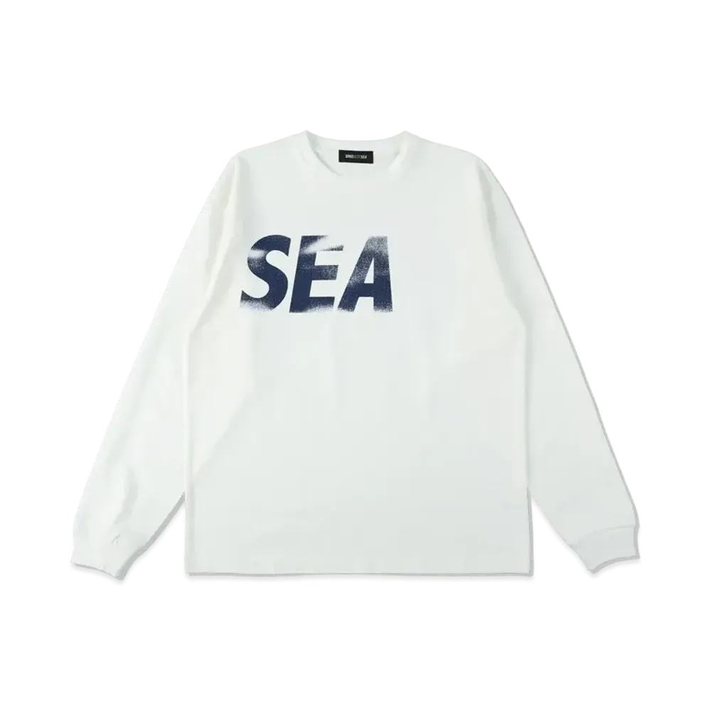 WIND AND SEA SEA (P-Dye) L/S Tee "White Navy"