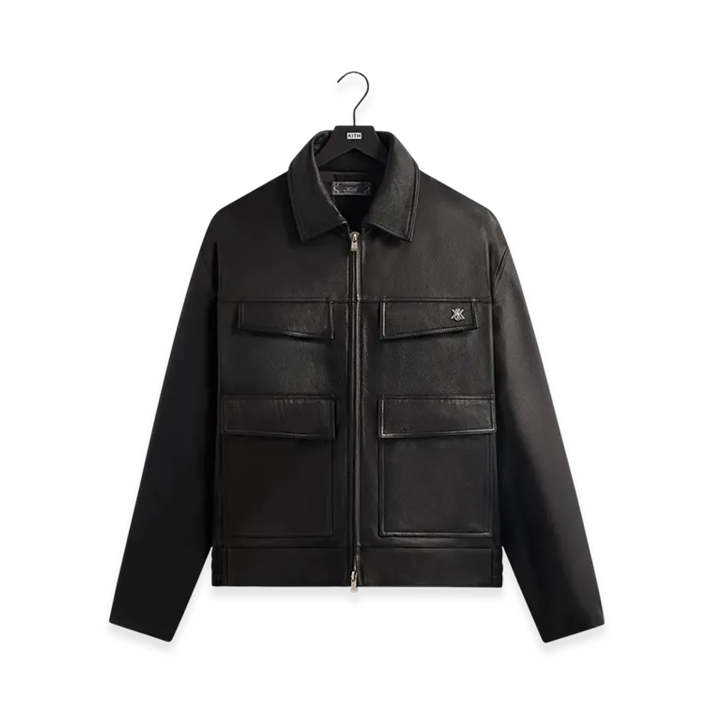 Kith Orion Leather Jacket "Black"