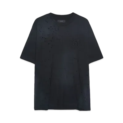 AMIRI MA SHOTGUN EMBROIDERED TEE "BLACK"