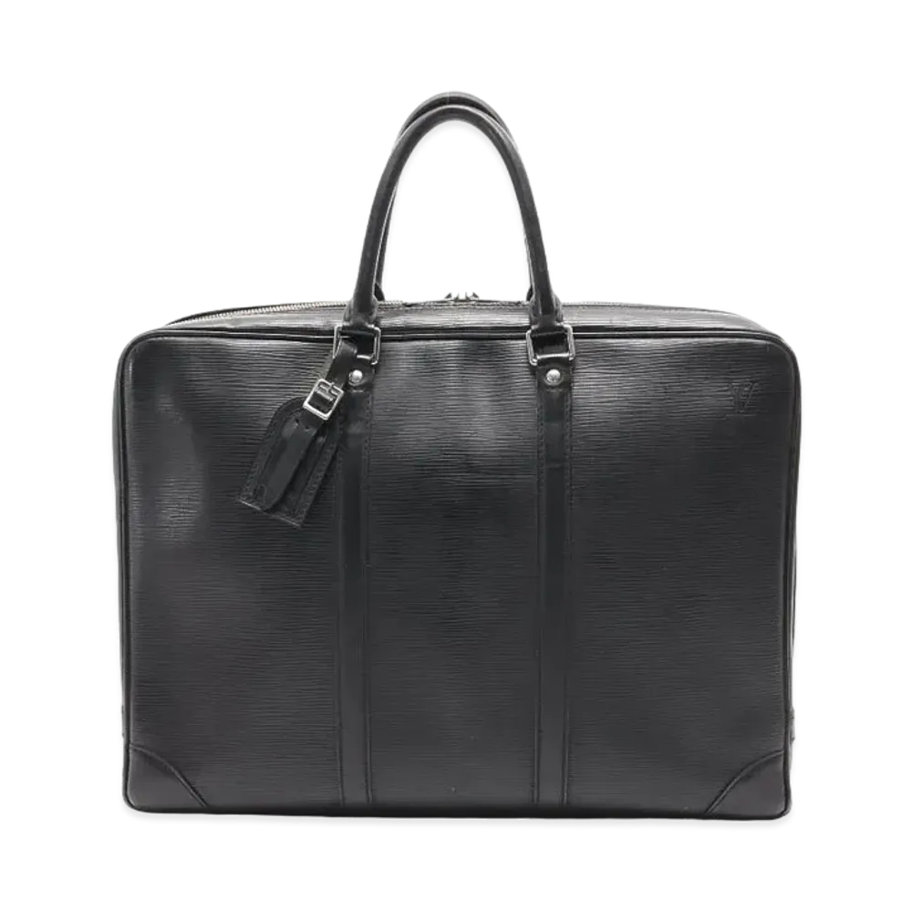 Louis Vuitton Porte Documents Voyage Epi "Noir"
