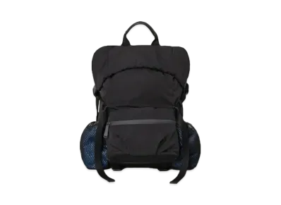 Bottega Veneta Small Paper Feel Nylon Backpack "Black/Primary Blue"