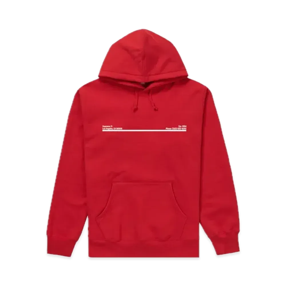 Supreme Shop Hooded Sweatshirt Los Angeles "Red"