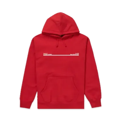 Supreme Shop Hooded Sweatshirt Los Angeles "Red"