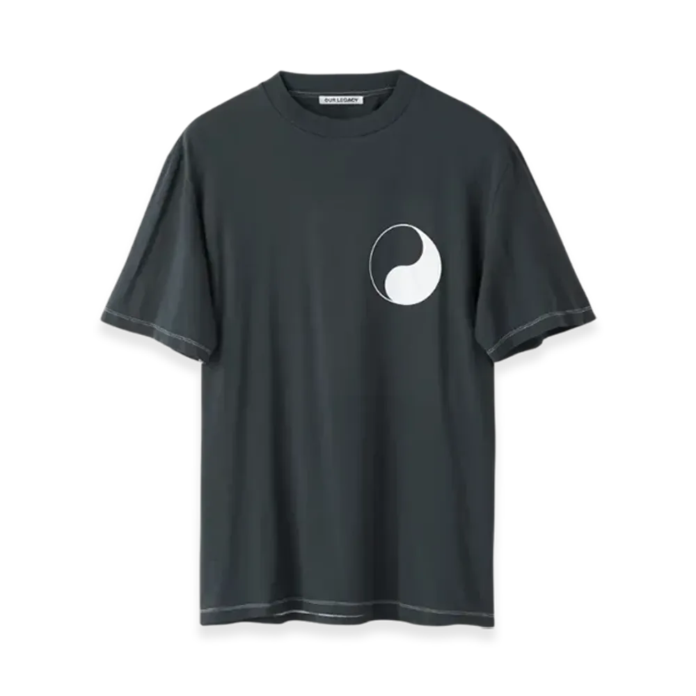OUR LEGACY Work Shop Box T-Shirt Yin Yang "Black"