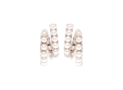 MIU MIU Pearl Earrings "White"